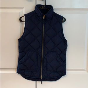 J Crew Puffer Vest Navy